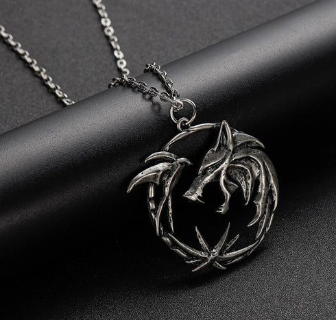 Collier Loup en Acier